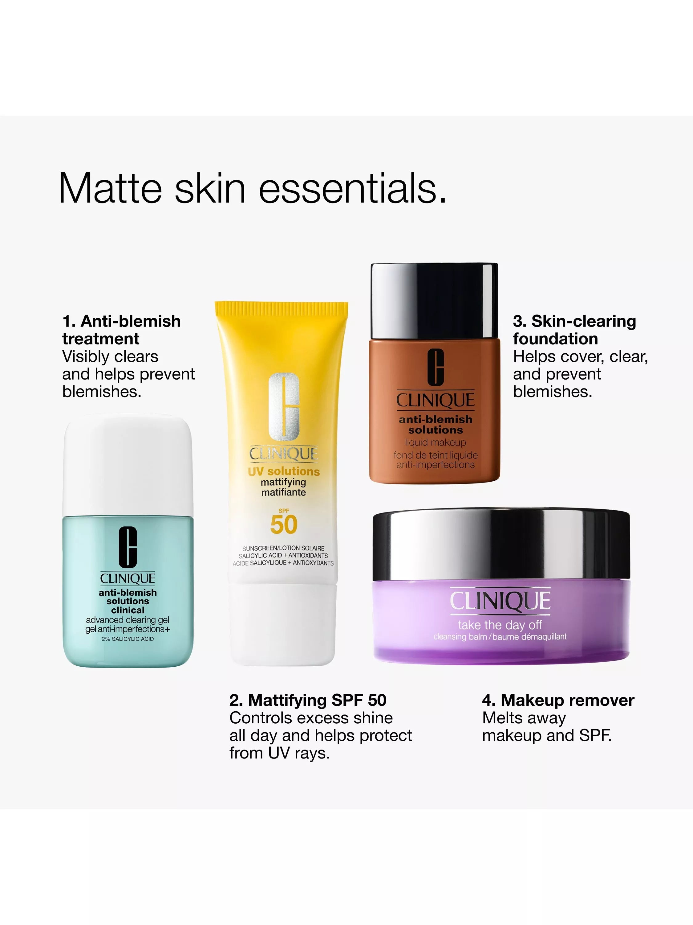 Clinique UV Solutions Mattifying Sunscreen SPF 50 40ml - British product