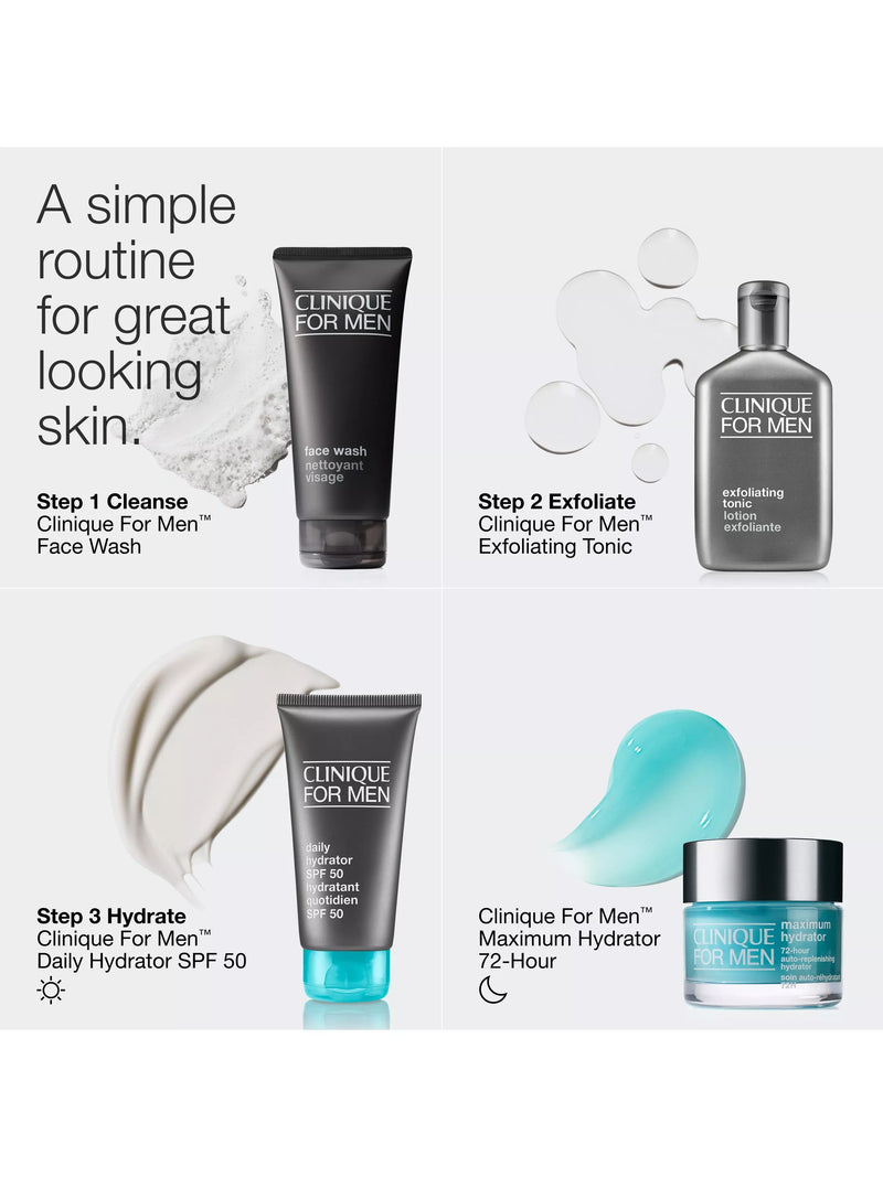Clinique For Men Daily Hydrator moisturiser SPF 50 75ml, imported from the UK