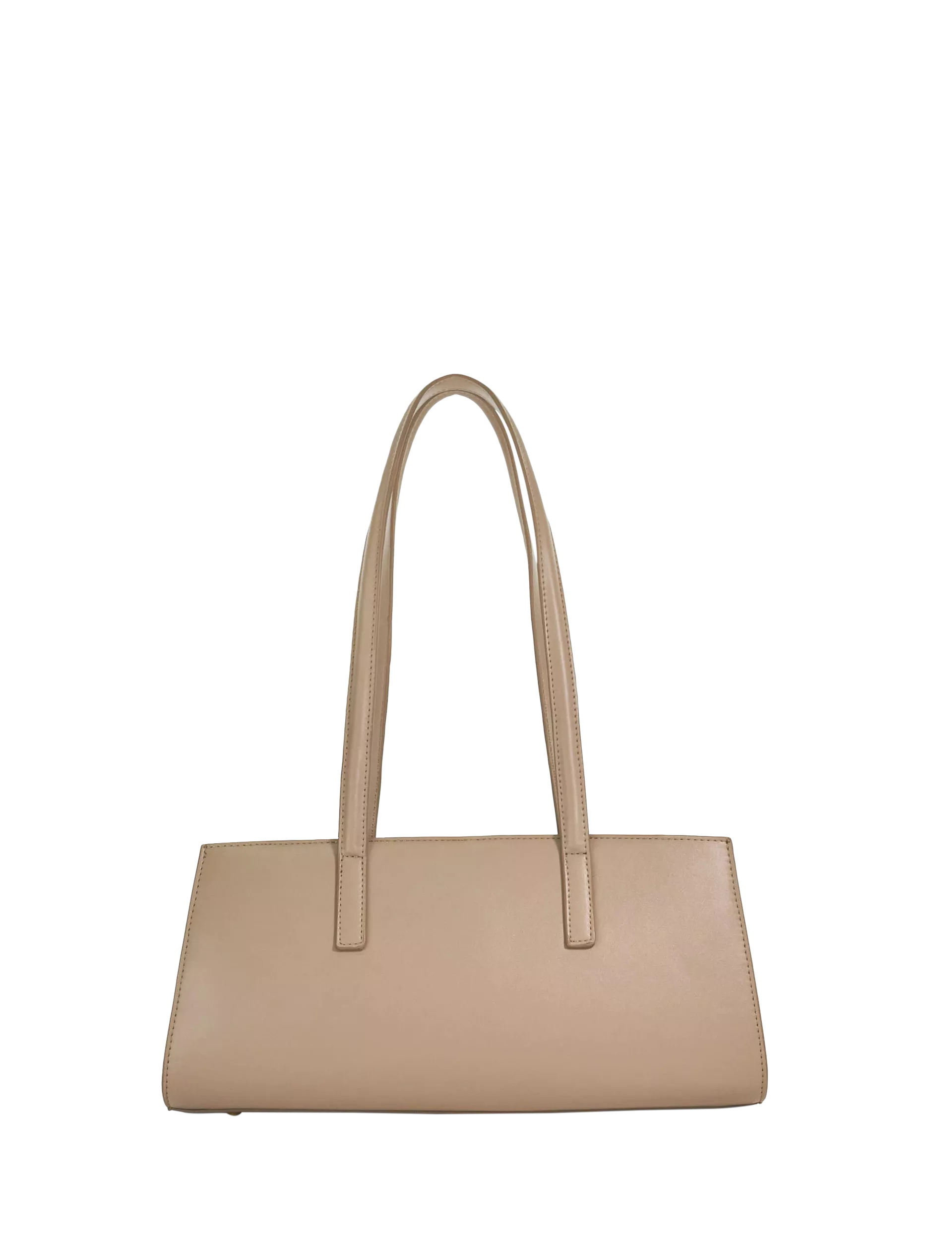 Dune London Depend leather shoulder bag mid grey, UK version