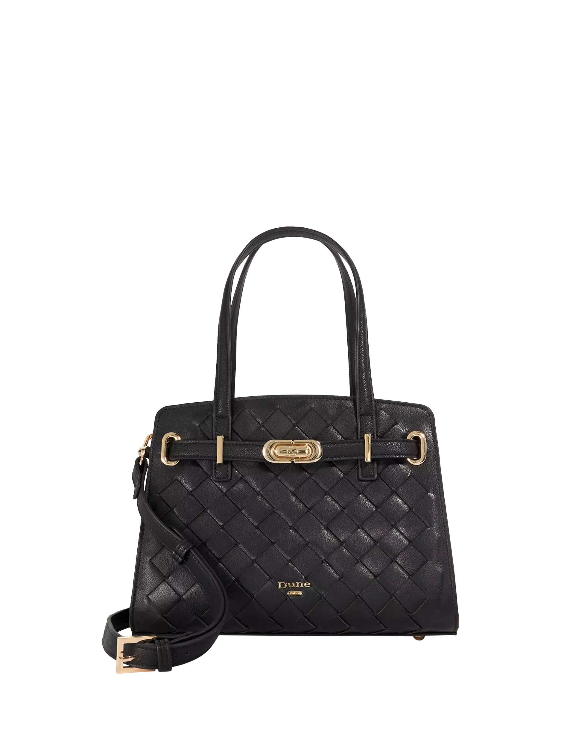 Dune London black leather handbag (British brand)