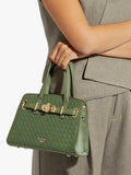 Dune London leather belted grab bag, imported from the UK