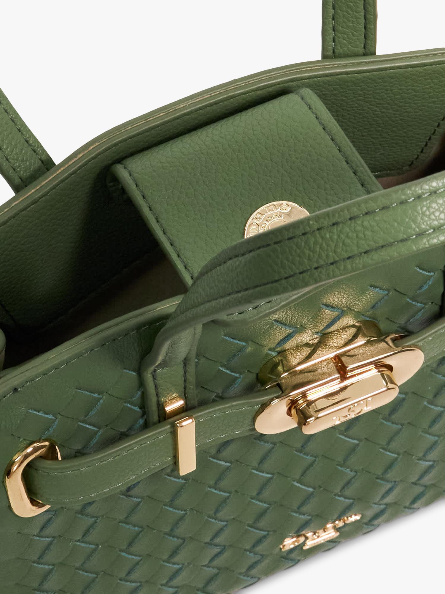 Dune London leather belted grab bag, imported from the UK