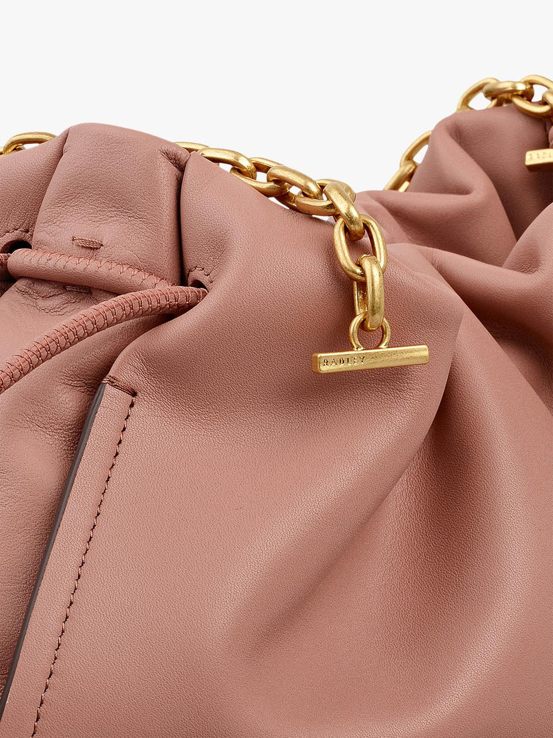 Radley Roxburgh leather chain clutch bag (British brand)