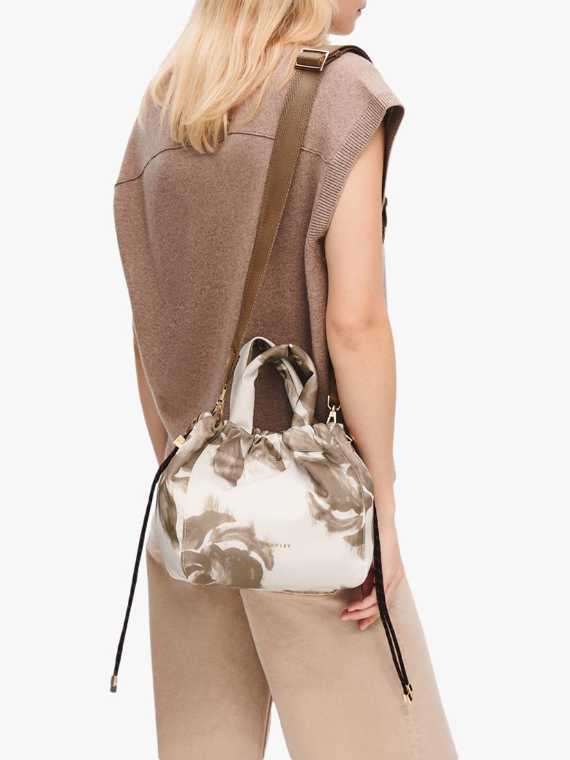 Radley Eden Row drawstring bag in Salt - British product