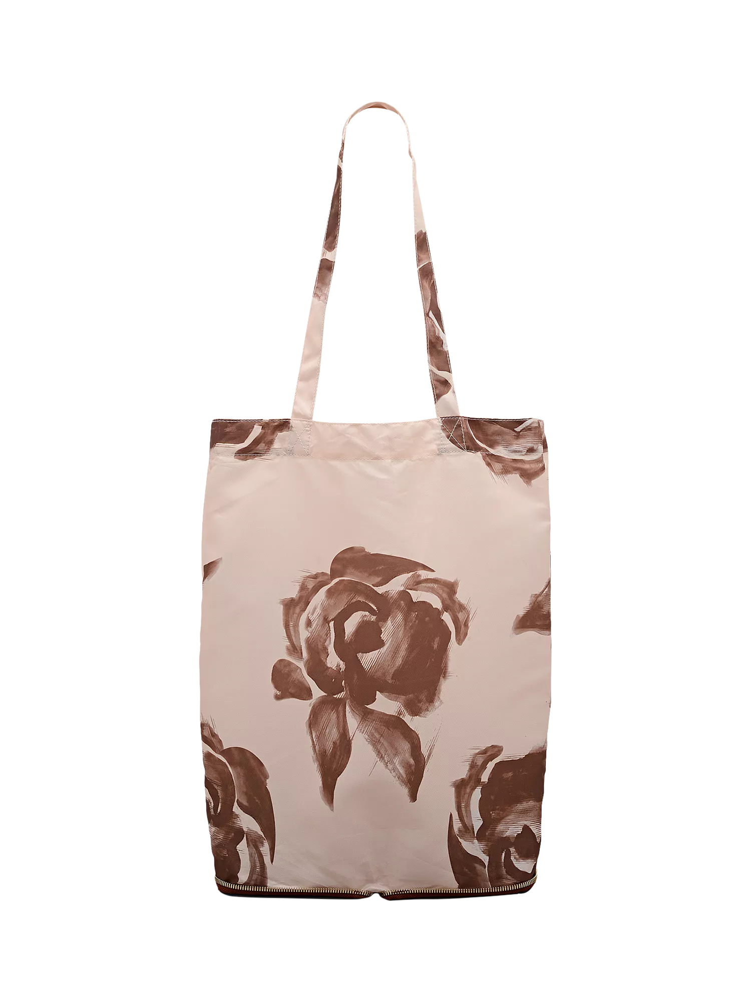 Radley floral foldaway tote bag in cognac - British product