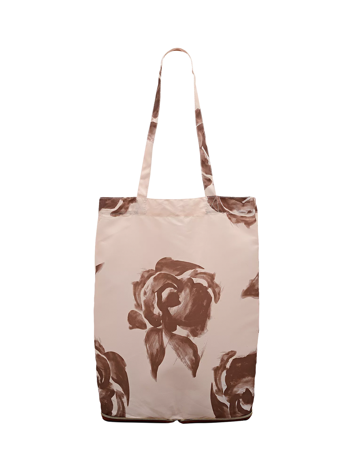 Radley floral foldaway tote bag in cognac - British product