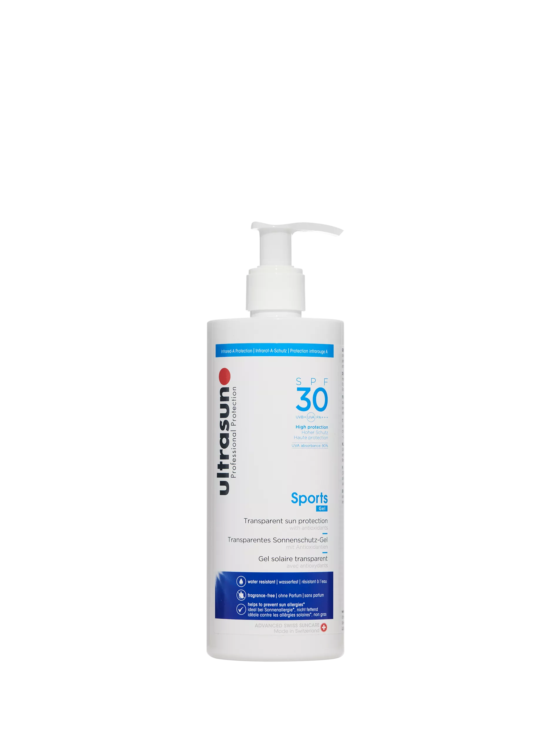 Ultrasun Sports Gel SPF 30 sun cream 400ml - British product