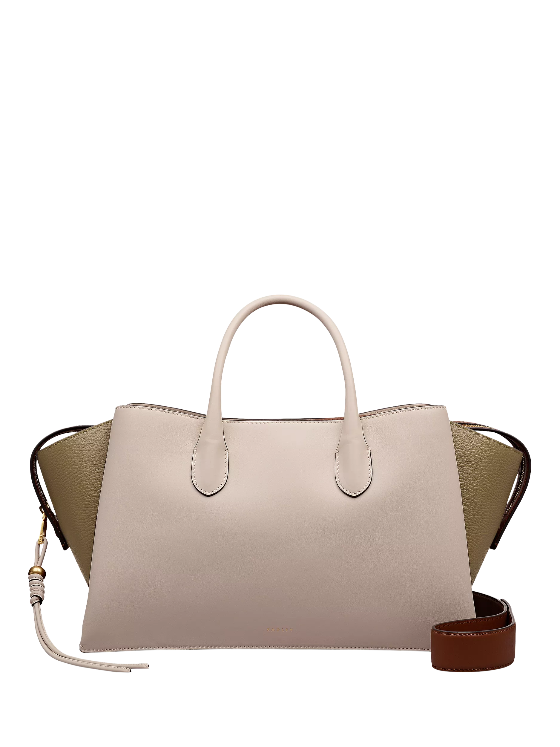 Radley Romilly leather large grab bag in salt - British product