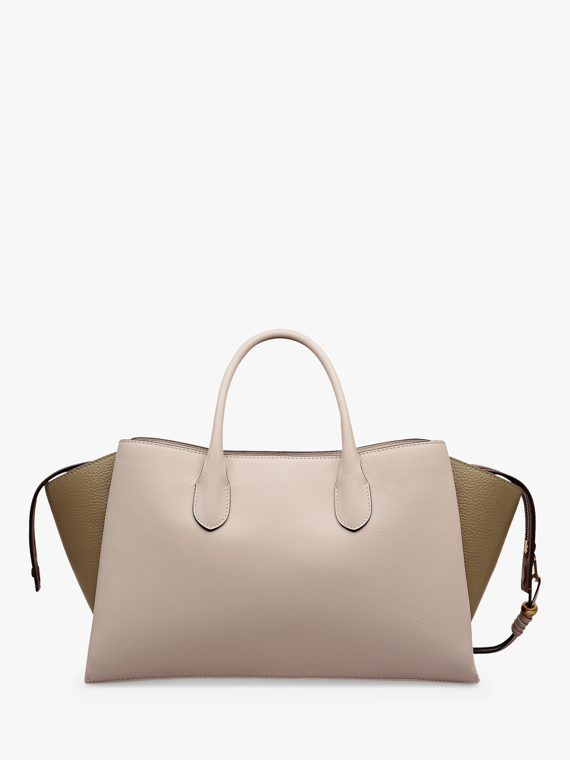 Radley Romilly leather large grab bag in salt - British product