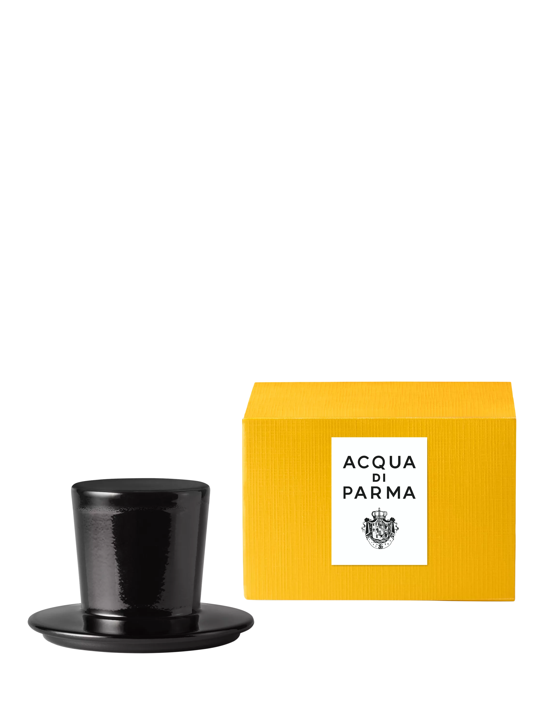 Acqua di Parma Chapeau! black crystal candle lid, UK version