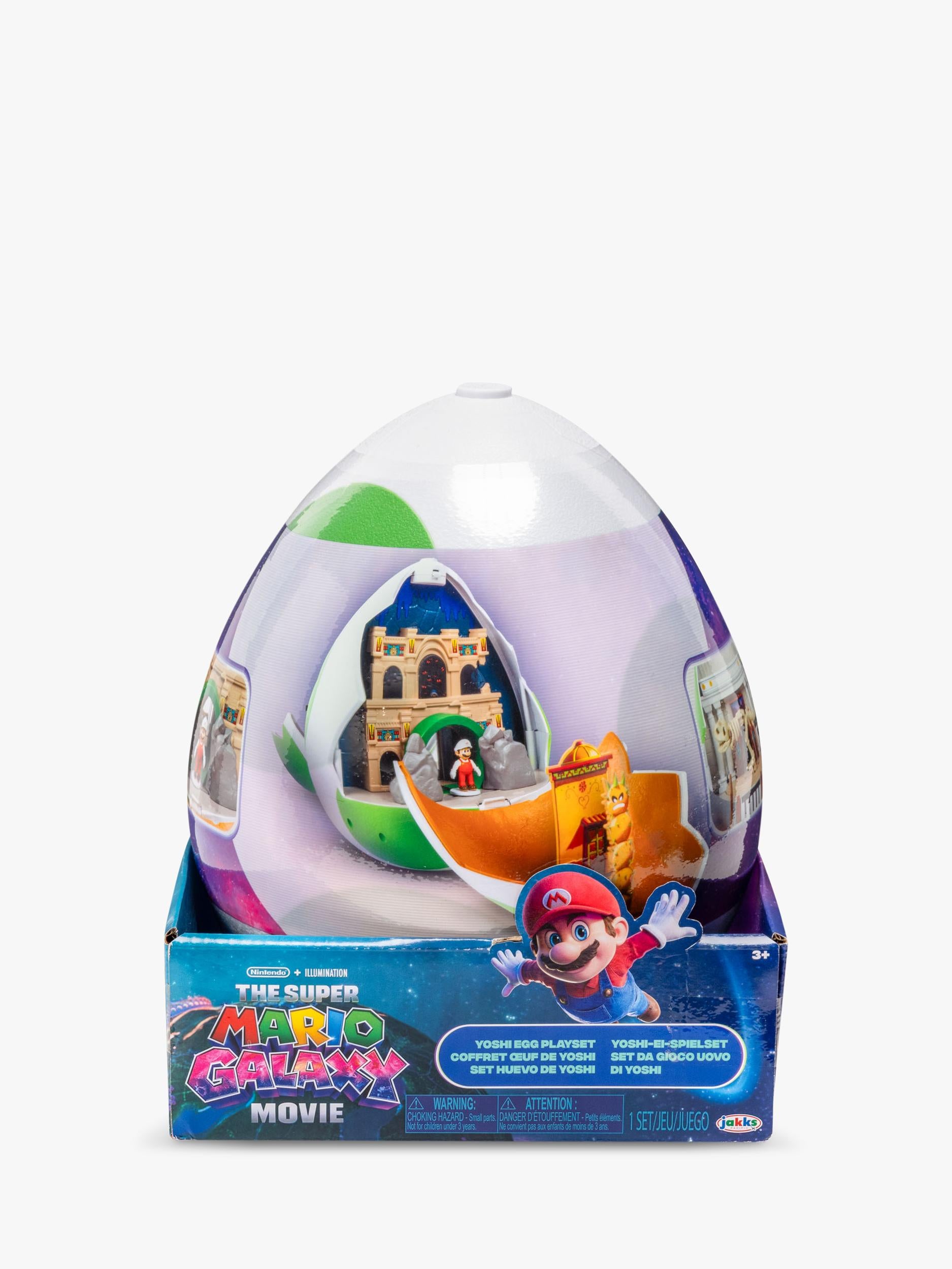 Super Mario Bros. Galaxy Movie Yoshi Egg Playset 9-inch, imported from the UK