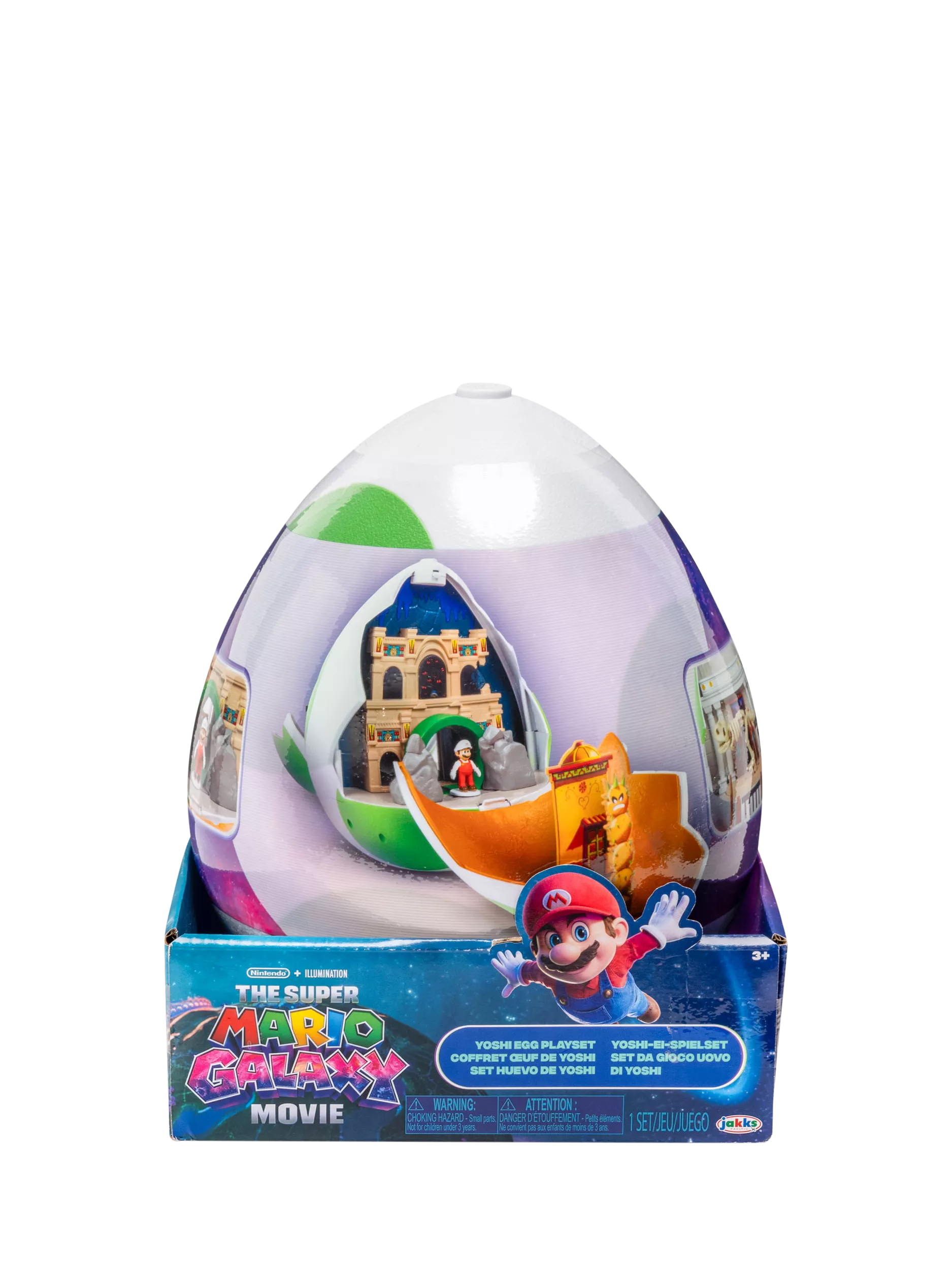 Super Mario Bros. Galaxy Movie Yoshi Egg Playset 9-inch, imported from the UK