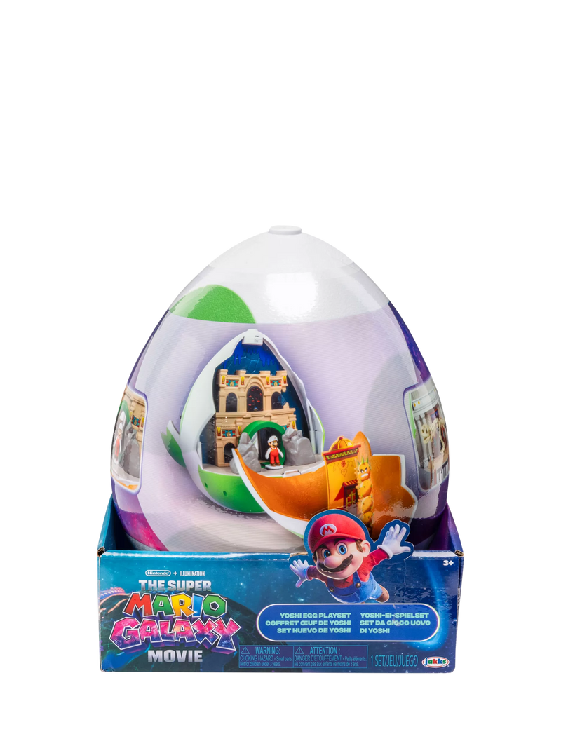 Super Mario Bros. Galaxy Movie Yoshi Egg Playset 9-inch, imported from the UK