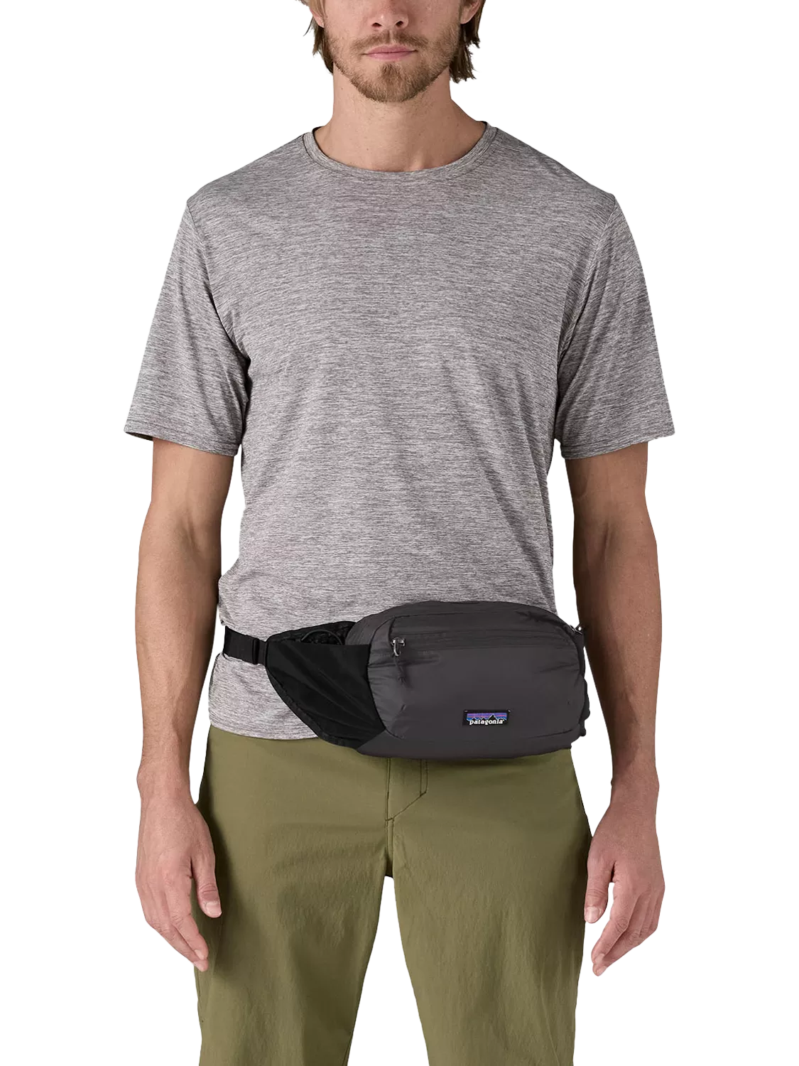 Patagonia Terravia Hip Pack black cross-body bag, imported from the UK