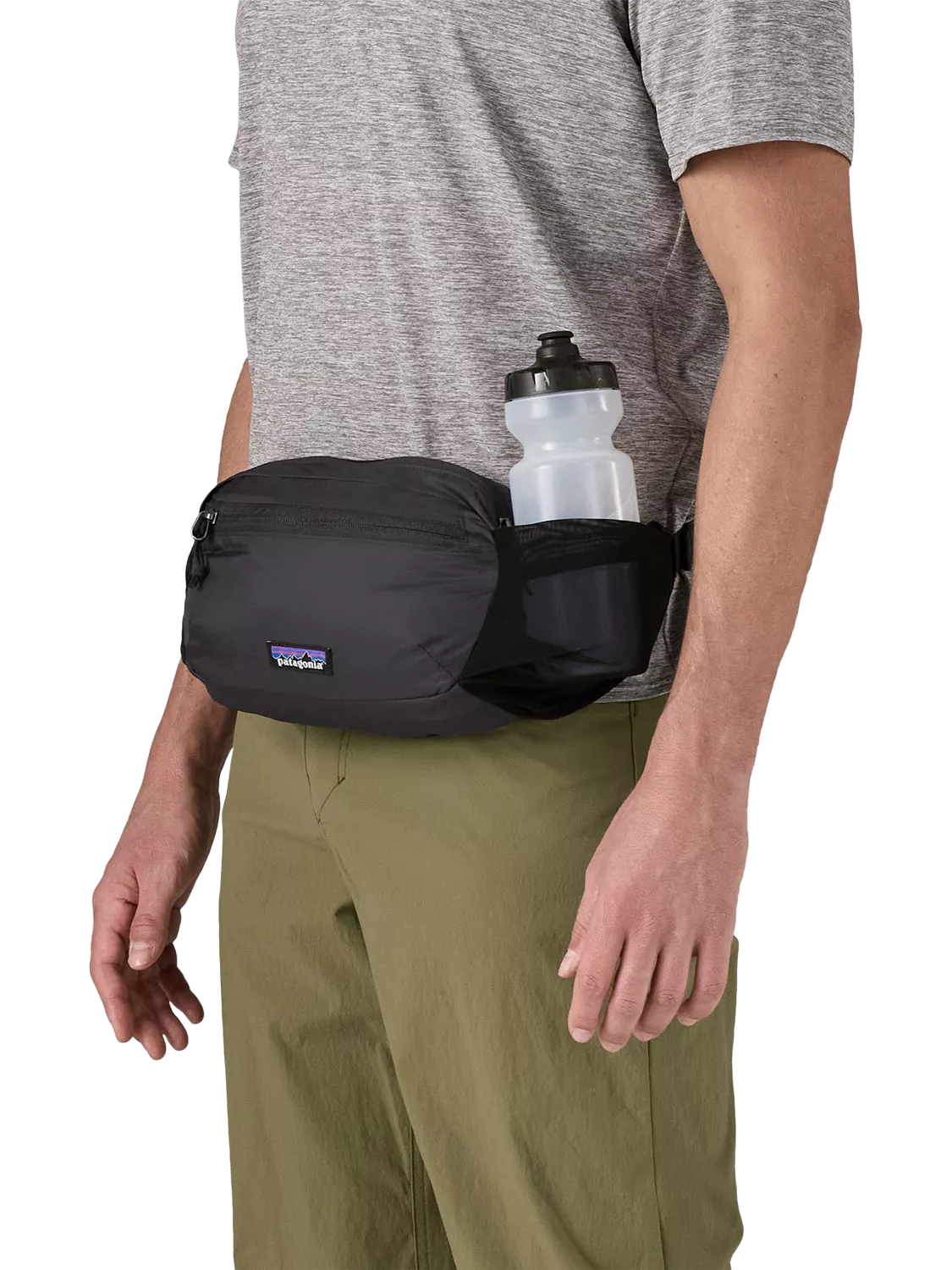 Patagonia Terravia Hip Pack black cross-body bag, imported from the UK