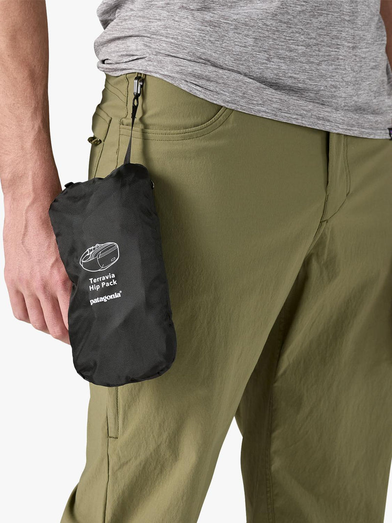 Patagonia Terravia Hip Pack black cross-body bag, imported from the UK
