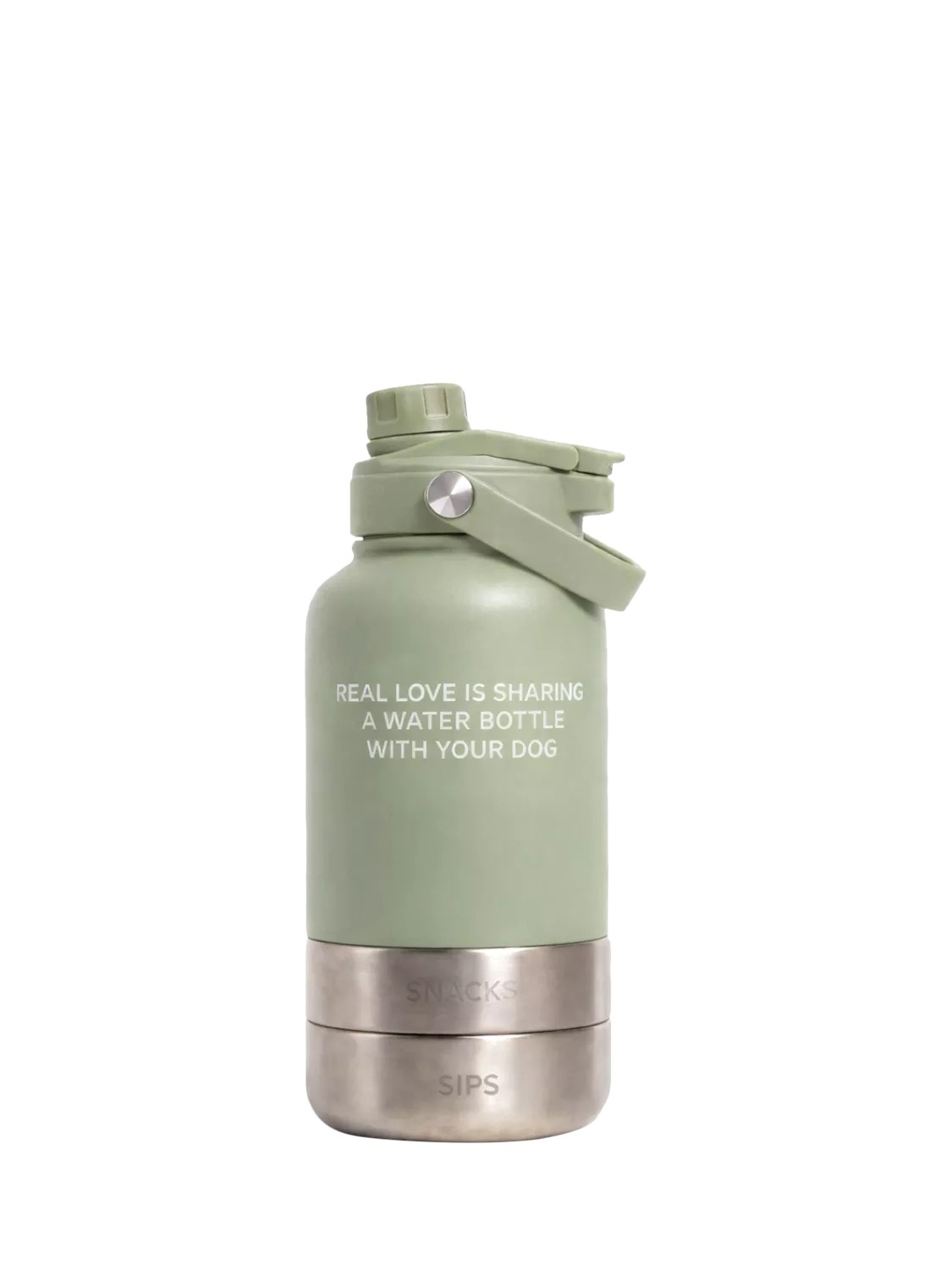 By Teddy Bowl Bottle 3-in-1 dog bottle green mid - British product
