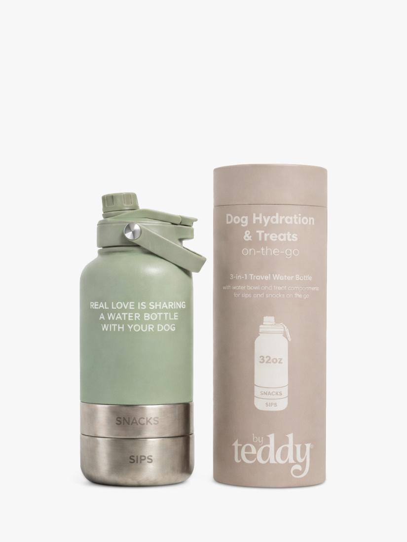 By Teddy Bowl Bottle 3-in-1 dog bottle green mid - British product