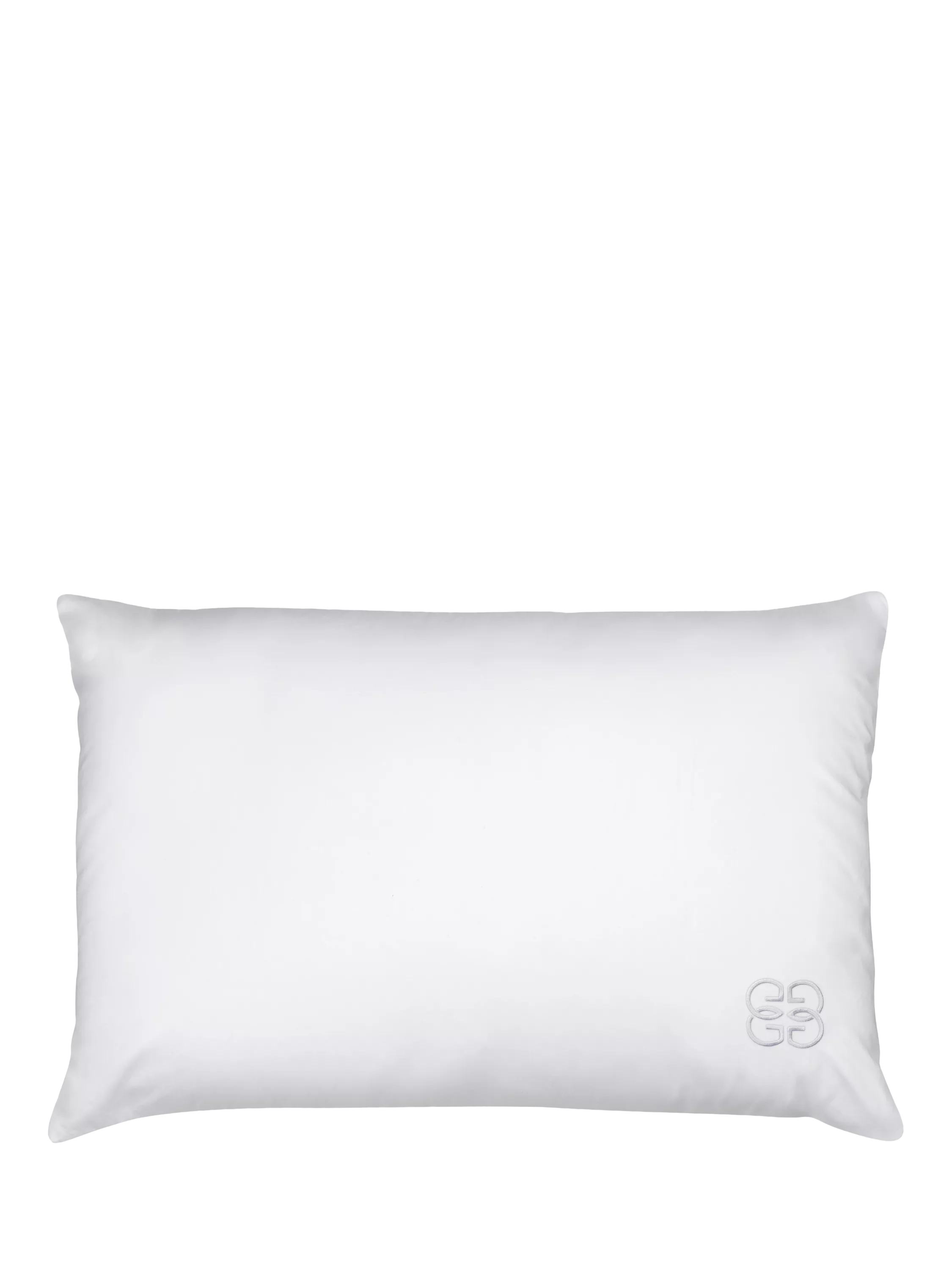 Gingerlily Silk Blend Standard Pillow, White