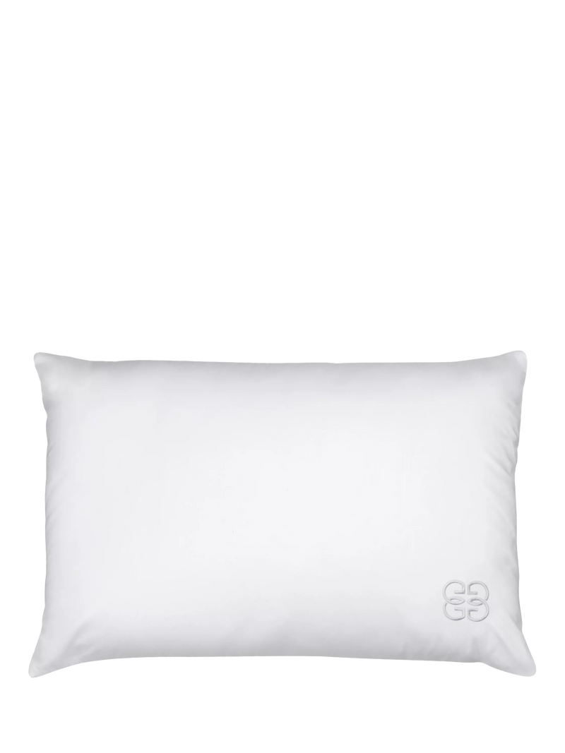 Gingerlily Silk Blend Standard Pillow, White