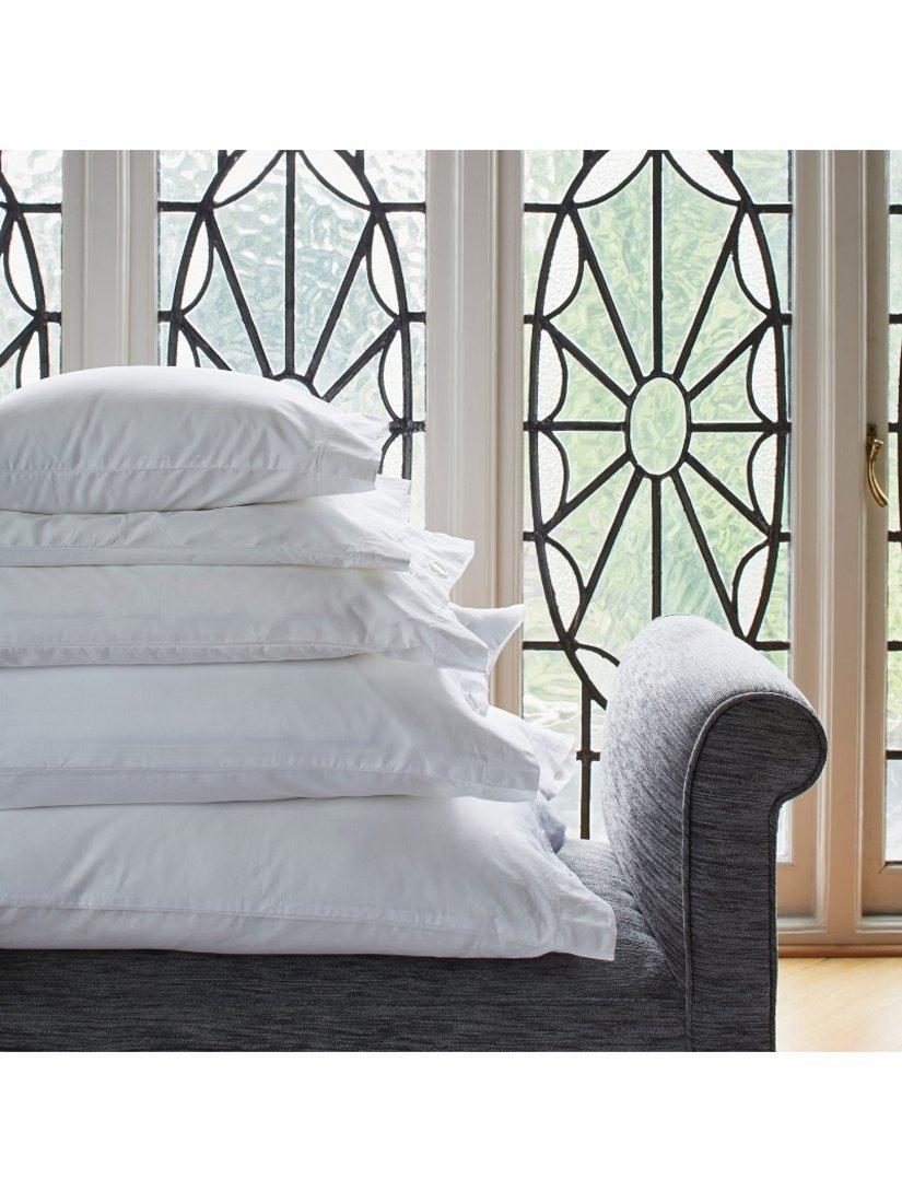 Gingerlily silk standard pillow white, imported from the UK