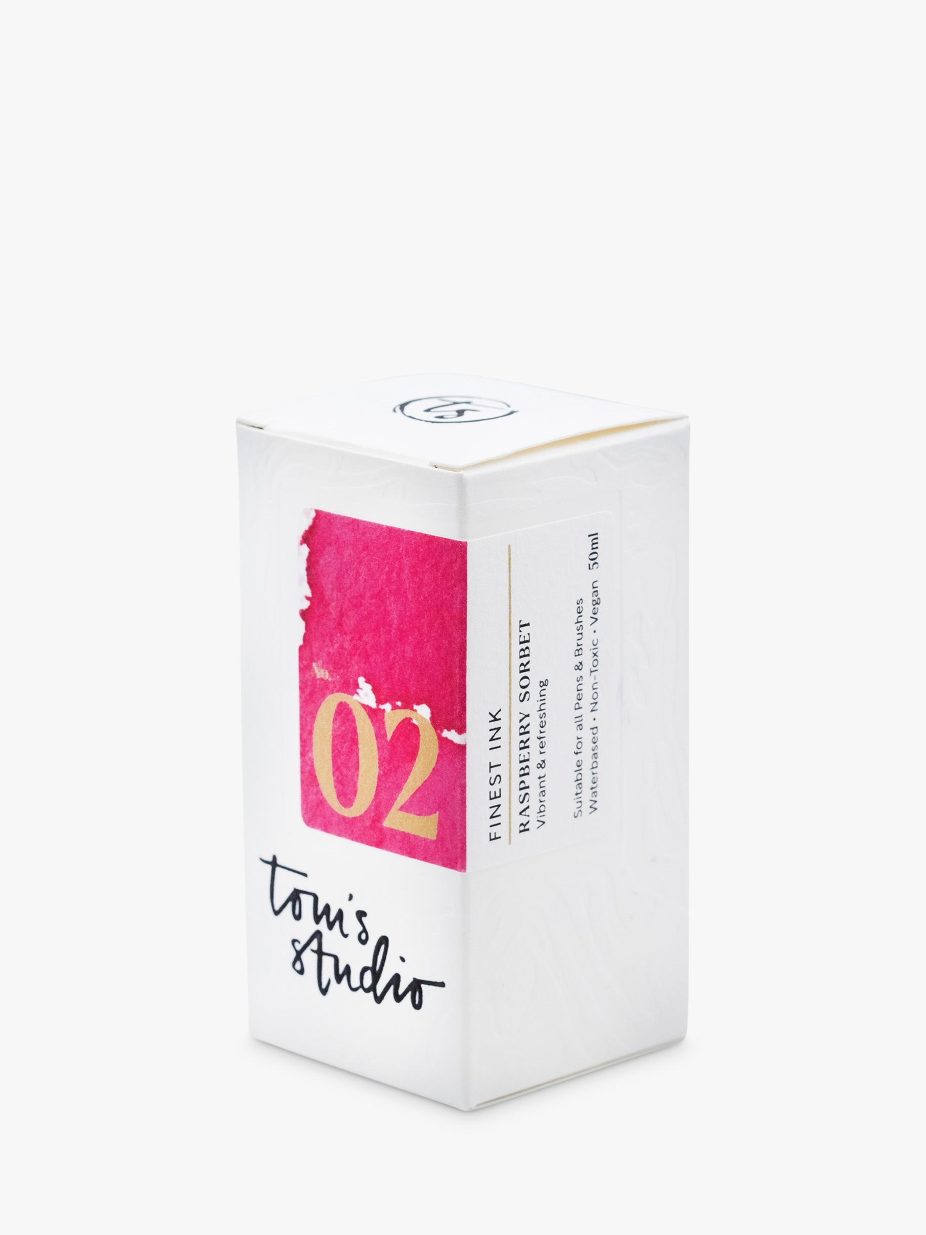 Tom's Studio fountain pen ink Raspberry Sobert 50ml (British brand)