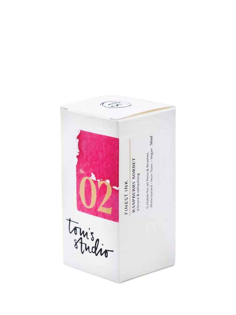 Tom's Studio fountain pen ink Raspberry Sobert 50ml (British brand)