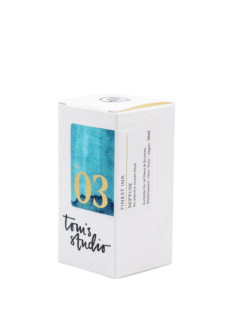 Tom's Studio fountain pen ink Neptune 50ml, UK version