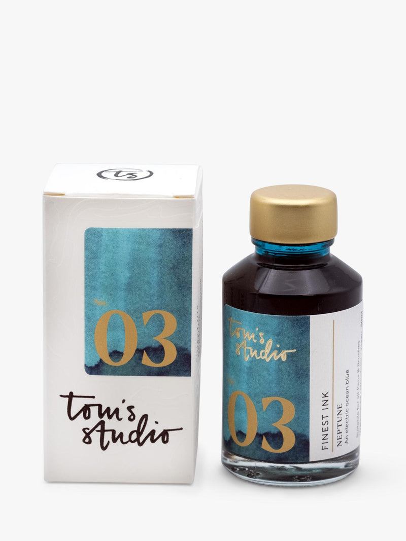 Tom's Studio fountain pen ink Neptune 50ml, UK version