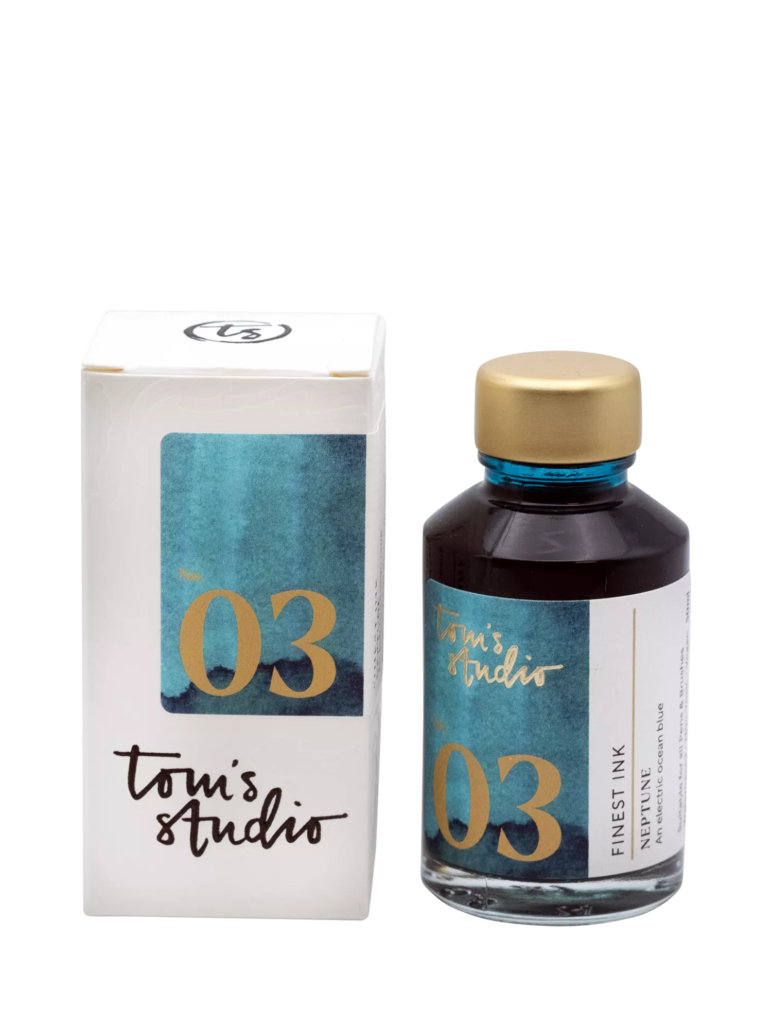 Tom's Studio fountain pen ink Neptune 50ml, UK version