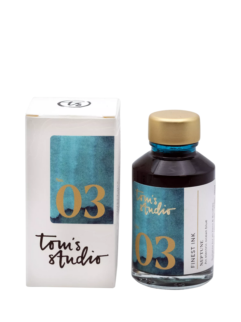 Tom's Studio fountain pen ink Neptune 50ml, UK version