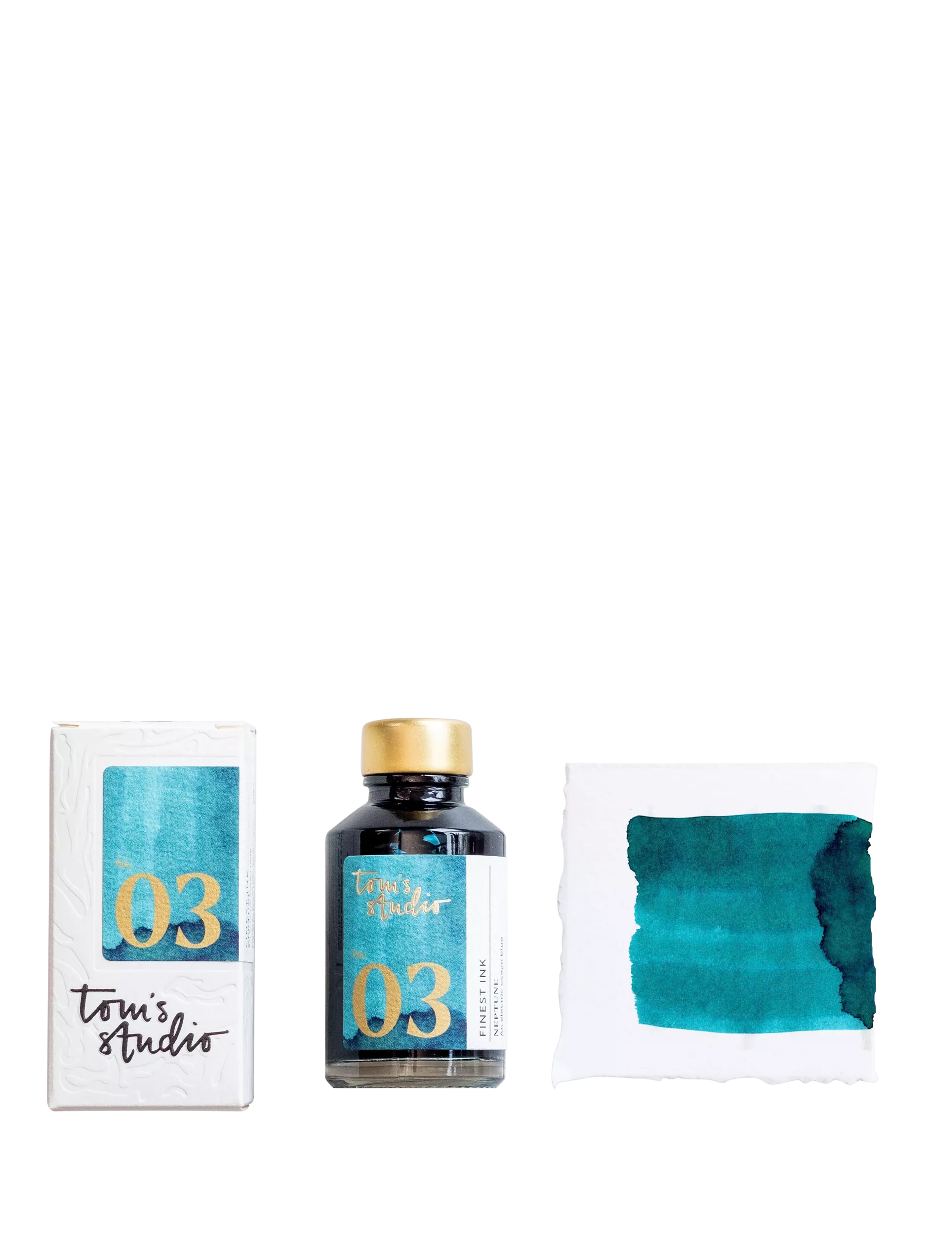Tom's Studio fountain pen ink Neptune 50ml, UK version