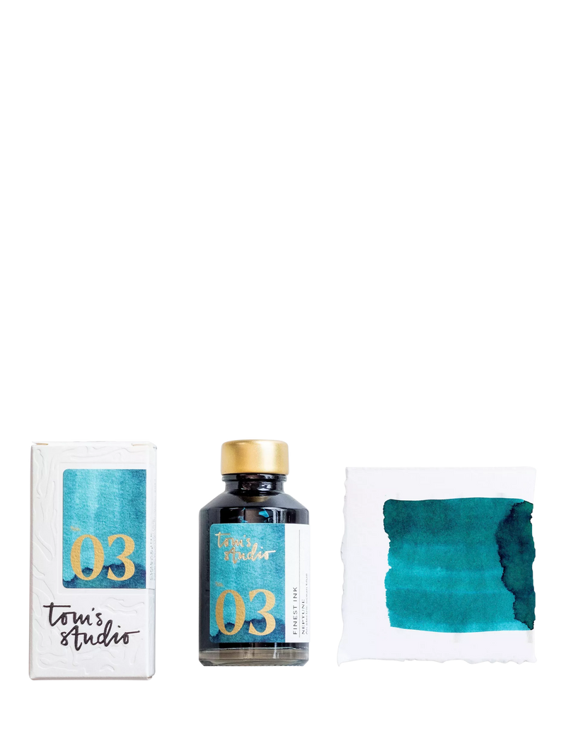 Tom's Studio fountain pen ink Neptune 50ml, UK version