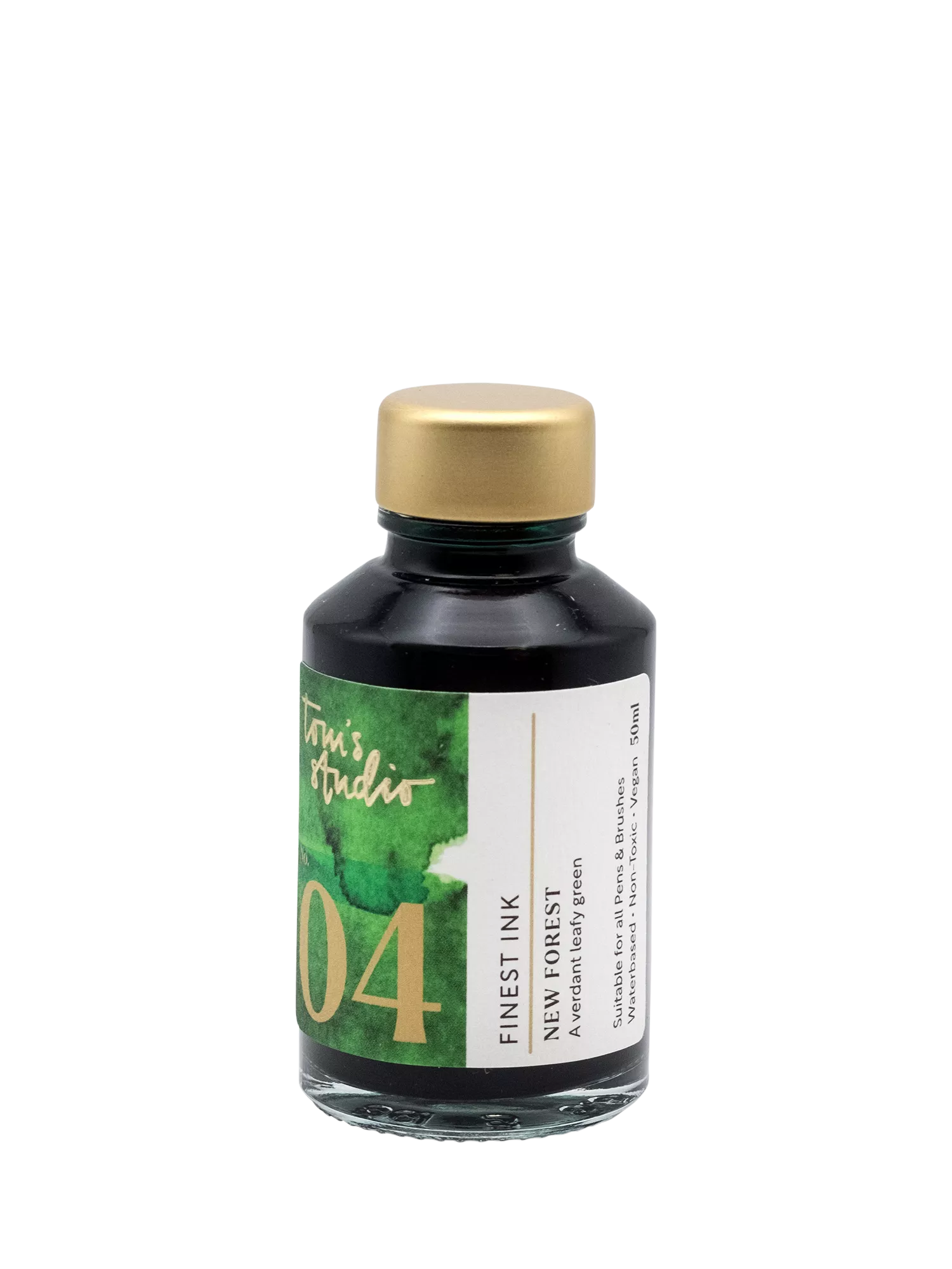 Tom's Studio New Forest Green ink 50ml, imported from the UK