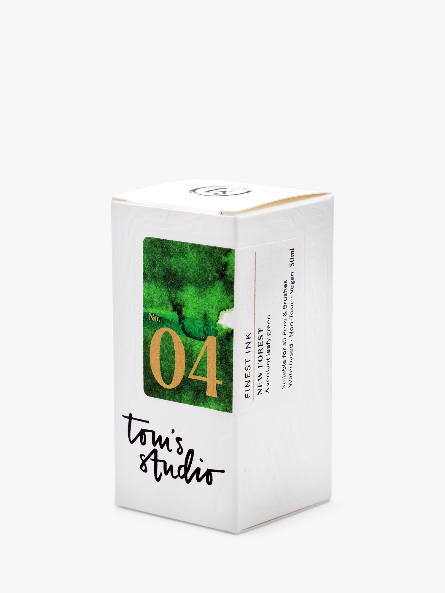 Tom's Studio New Forest Green ink 50ml, imported from the UK