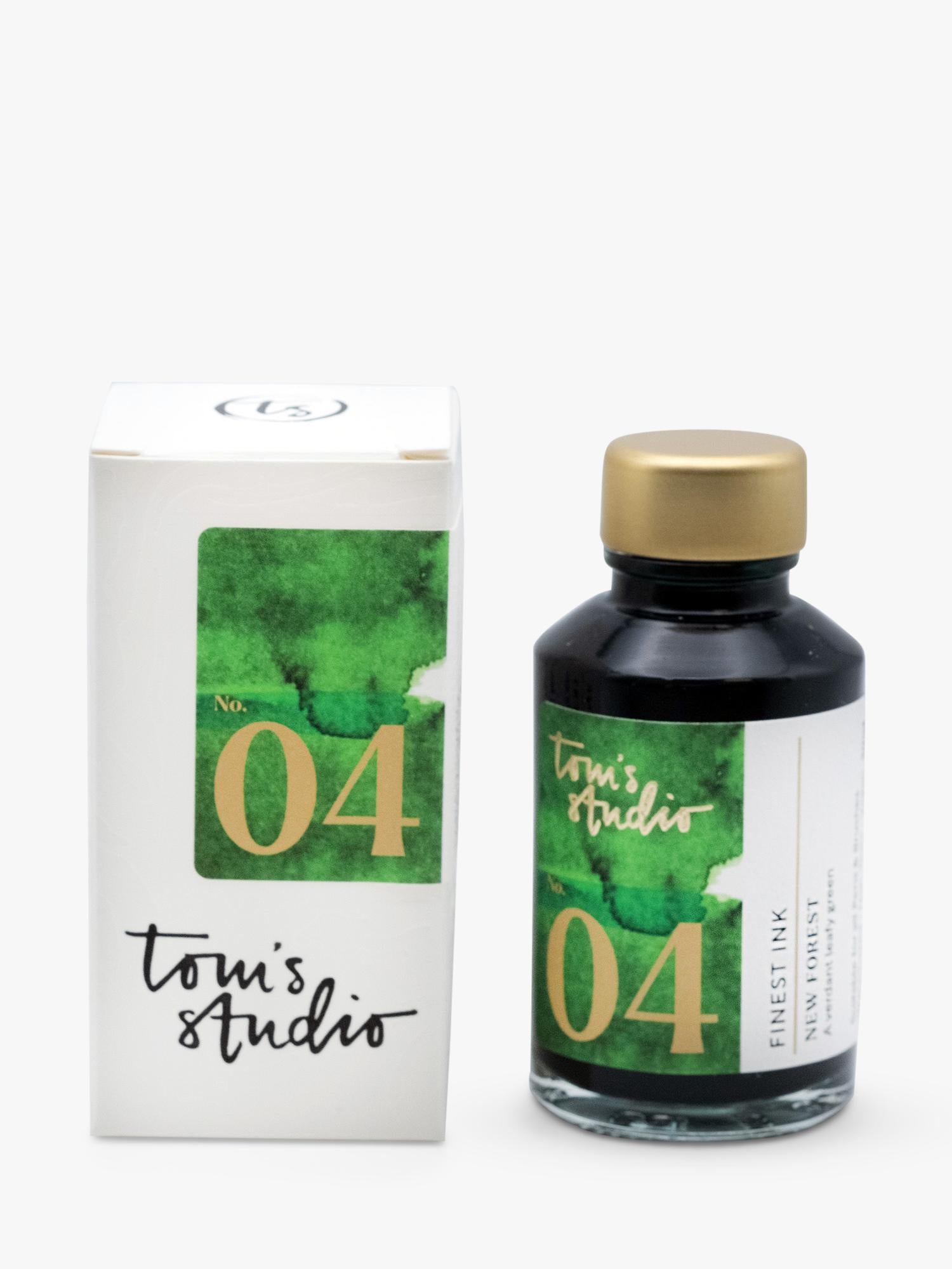 Tom's Studio New Forest Green ink 50ml, imported from the UK