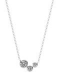 Sif Jakobs Sardinien Tre necklace silver cubic zirconia (British brand)