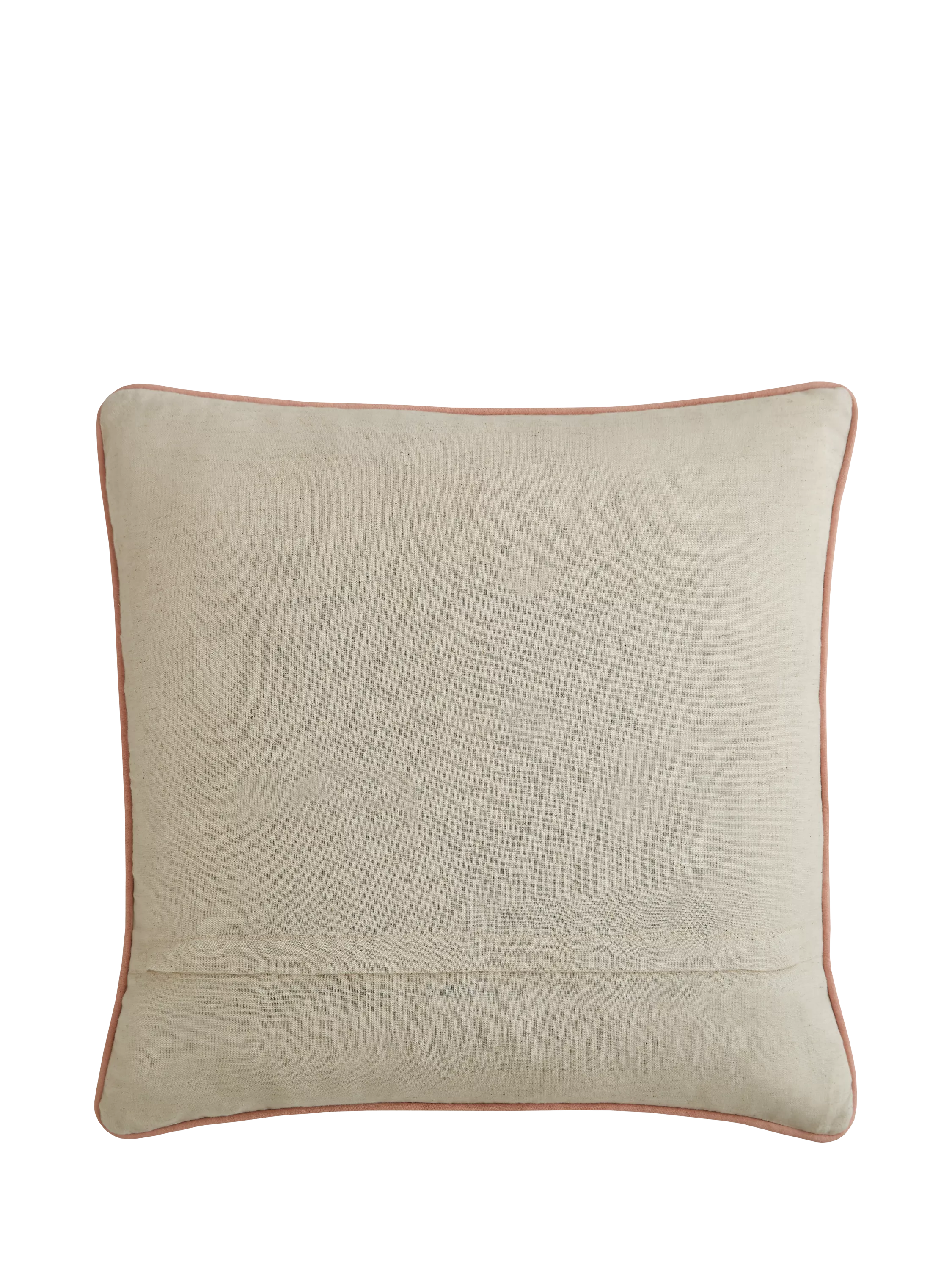 William Morris At Home cushion in pink with daisy embroidery - British product