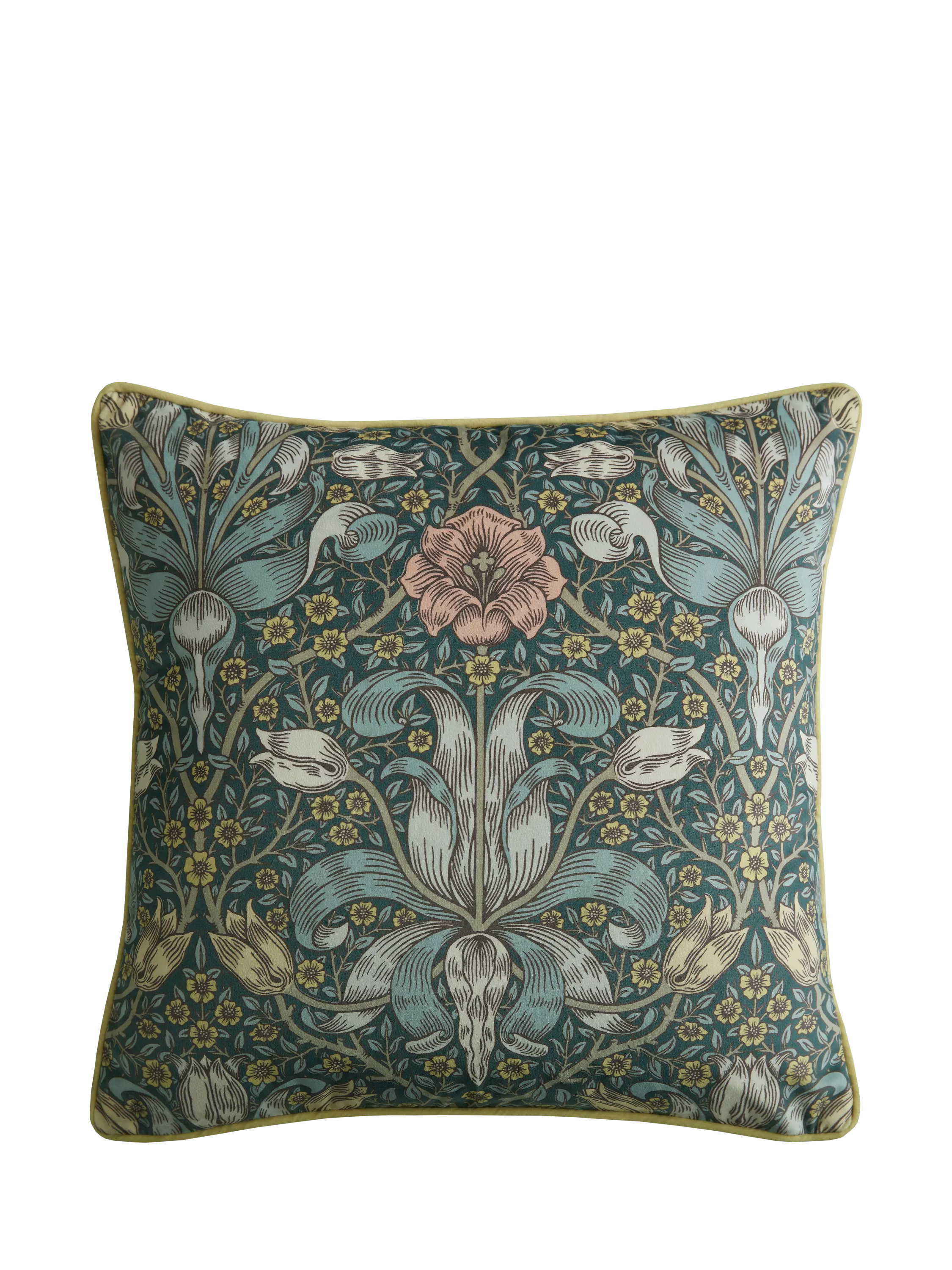 William Morris At Home Spring Thicket square cushion 43x43cm, imported from the UK