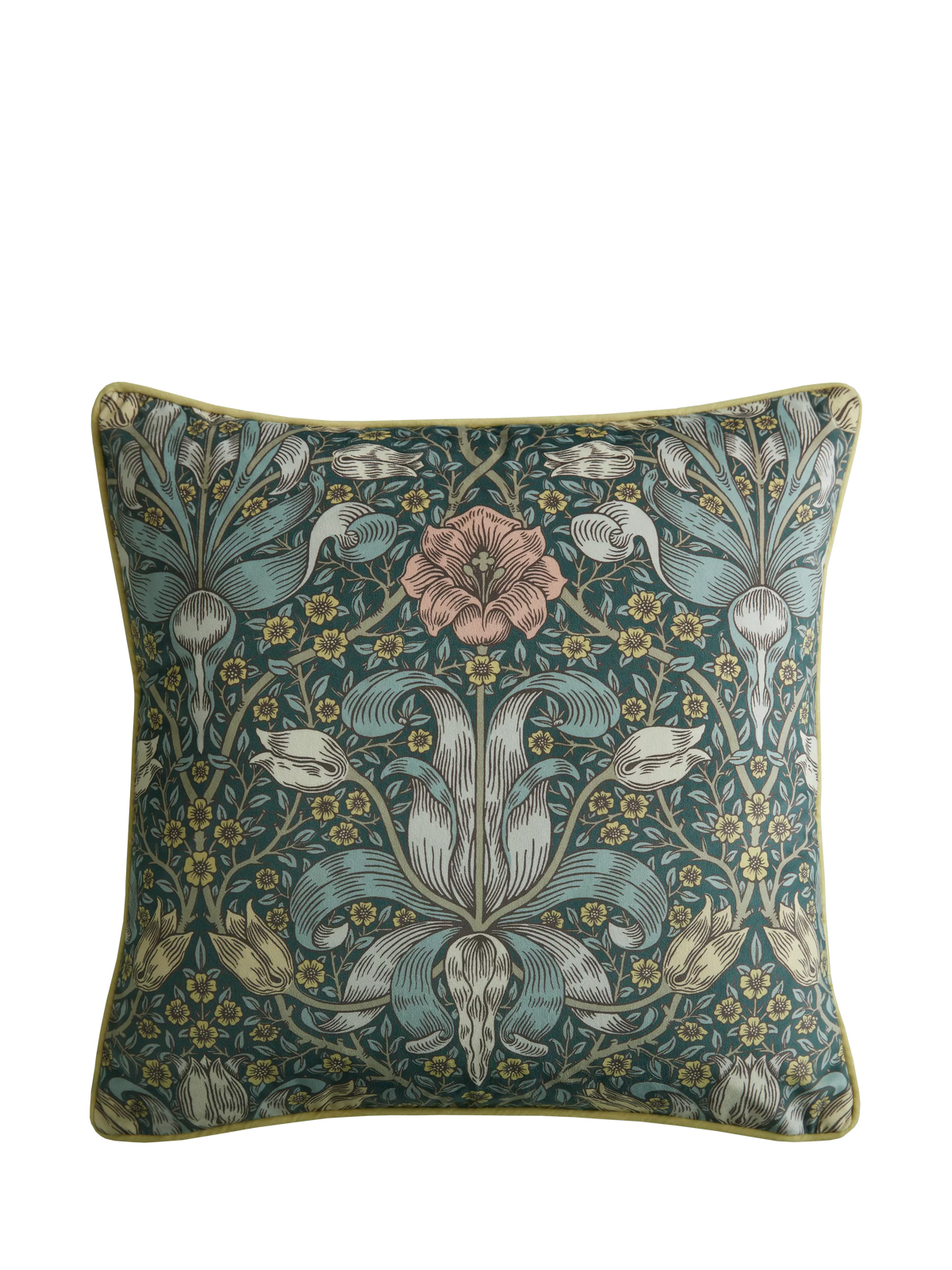 William Morris At Home Spring Thicket square cushion 43x43cm, imported from the UK