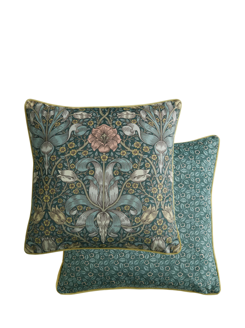 William Morris At Home Spring Thicket square cushion 43x43cm, imported from the UK