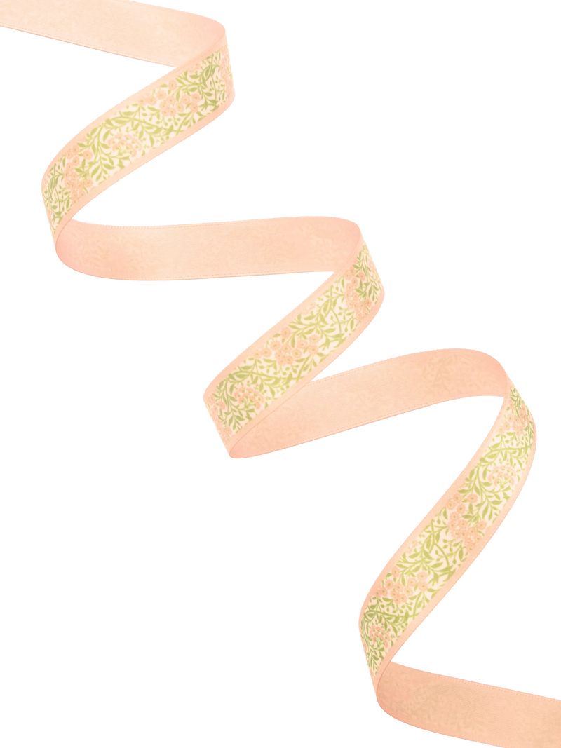 William Morris At Home daisy satin ribbon 15mm x 3m, UK version
