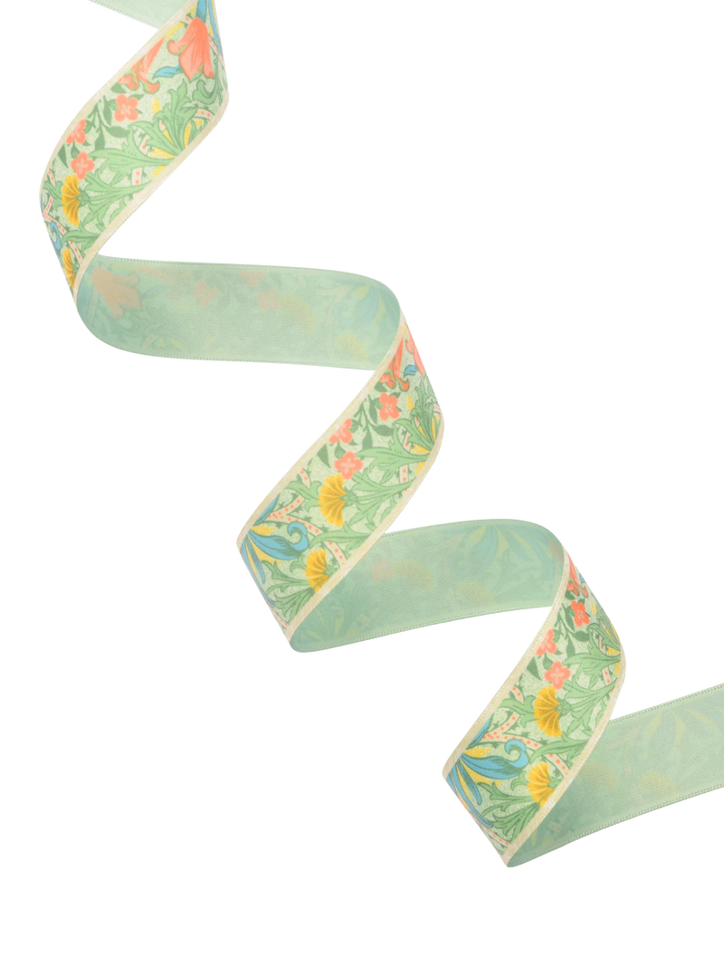 William Morris Weeds ribbon multi 25mm x 3m (British brand)