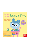 Nosy Crow Listen to Baby's Day sound book, imported from the UK
