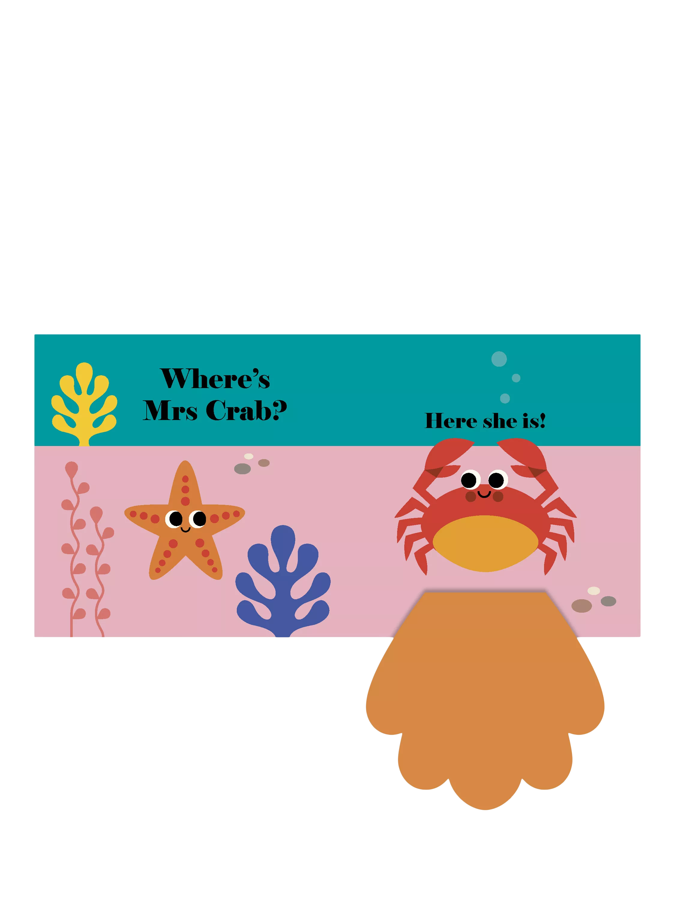 Nosy Crow Where's Mrs Fish board book 10 pages - British product