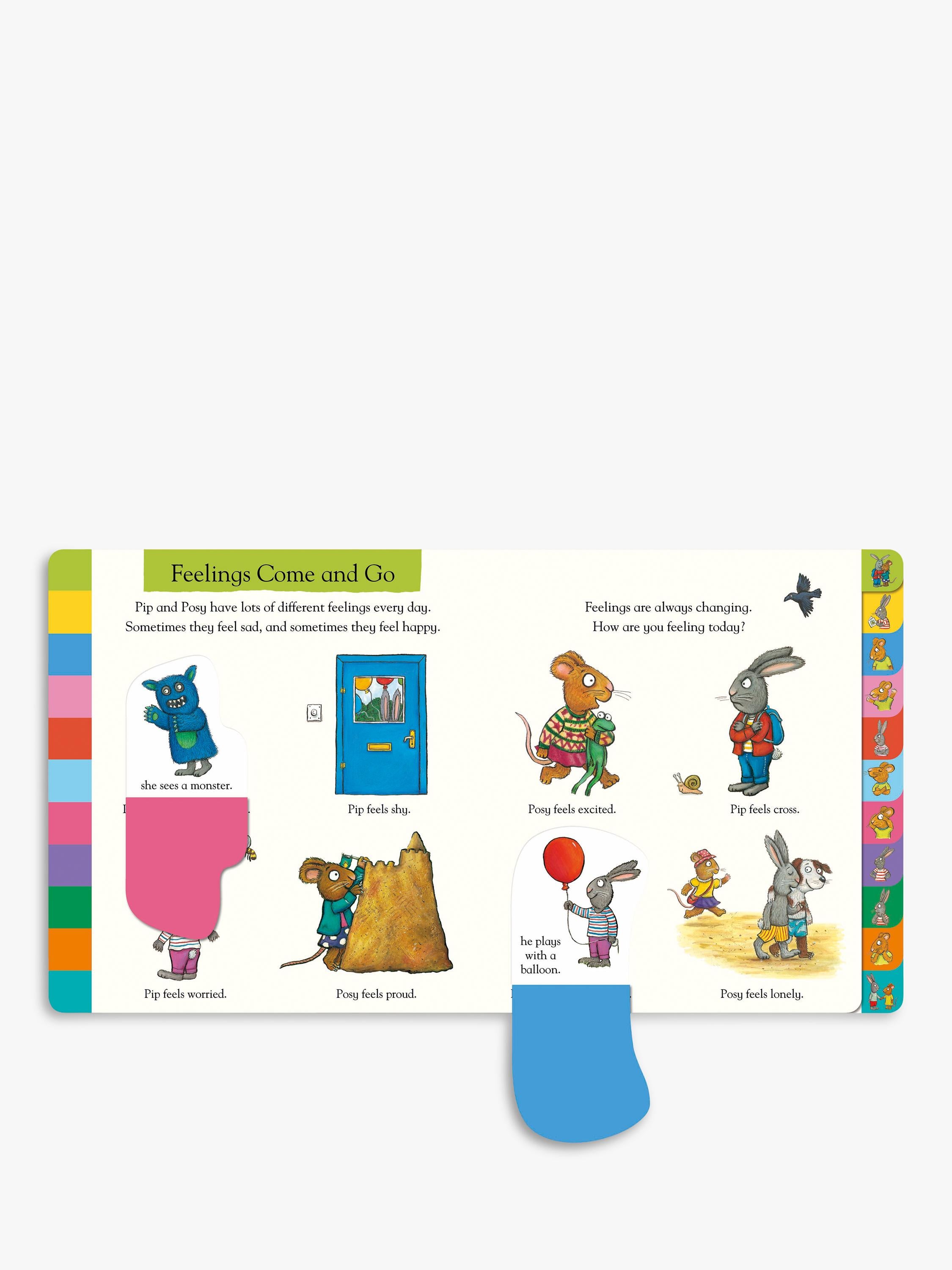 Nosy Crow Pip & Posy feelings flap book, UK version