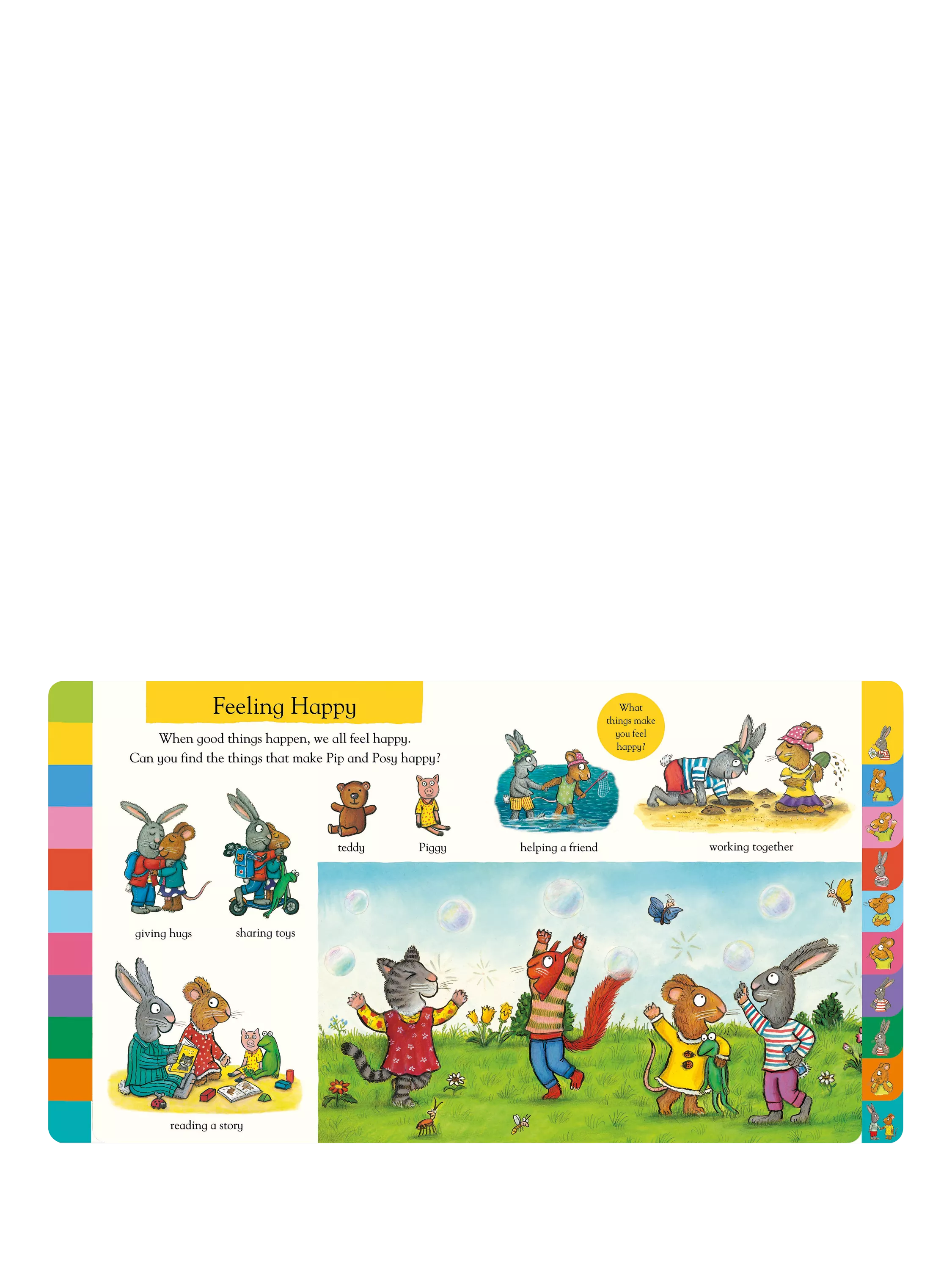 Nosy Crow Pip & Posy feelings flap book, UK version