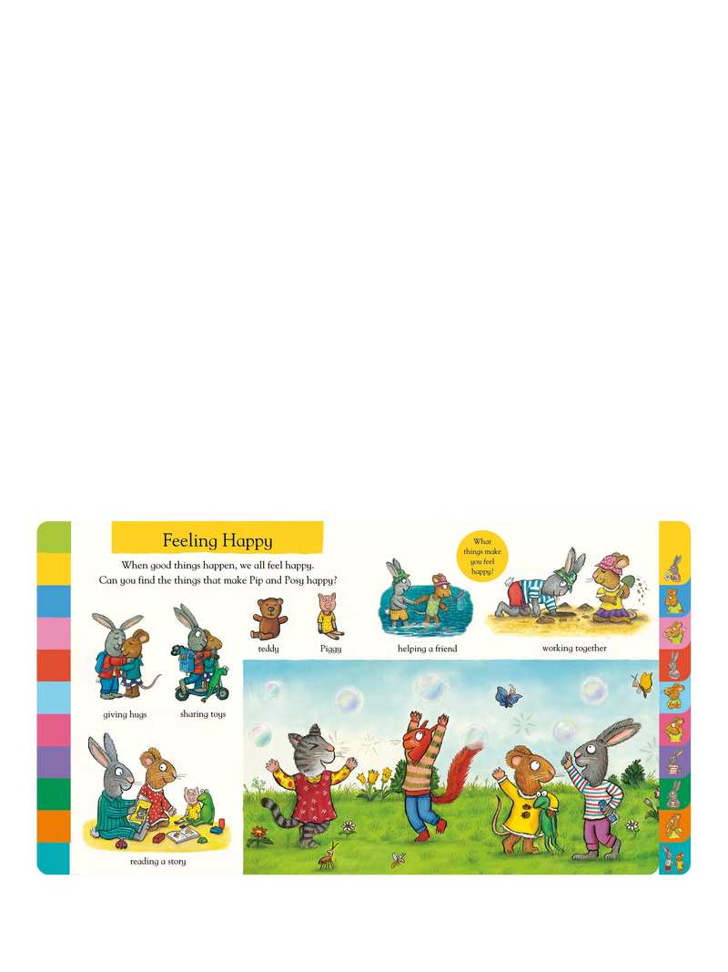 Nosy Crow Pip & Posy feelings flap book, UK version