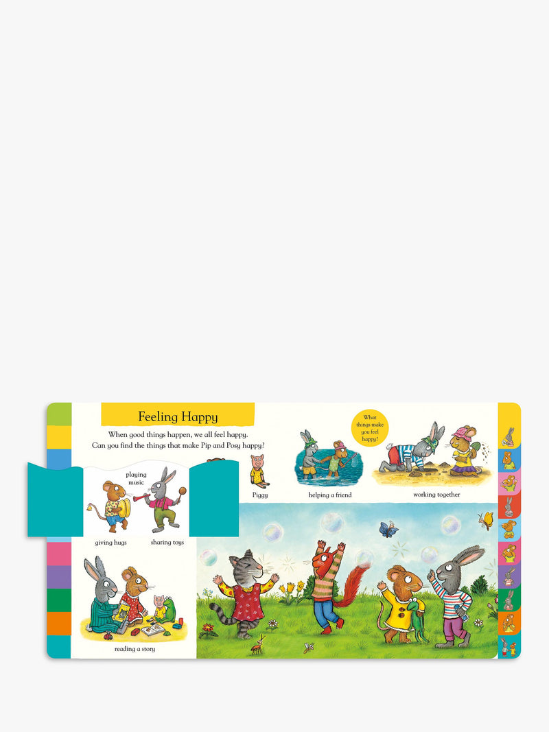 Nosy Crow Pip & Posy feelings flap book, UK version