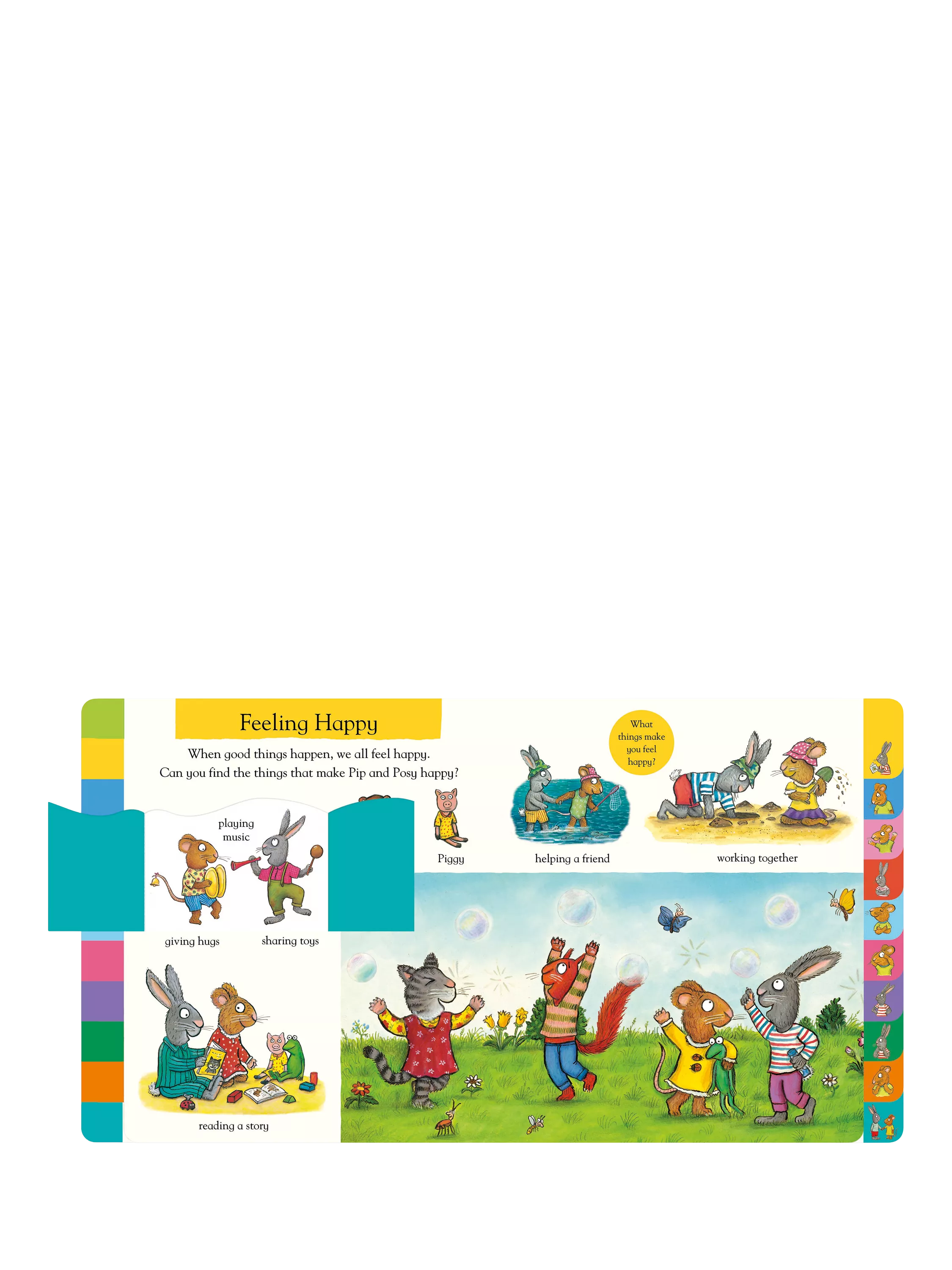 Nosy Crow Pip & Posy feelings flap book, UK version
